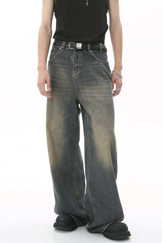 Men's Wide Leg Jeans with Pockets - Trendsi - Flyclothing LLC