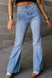 High Waist Bootcut Jeans - Trendsi - Flyclothing LLC