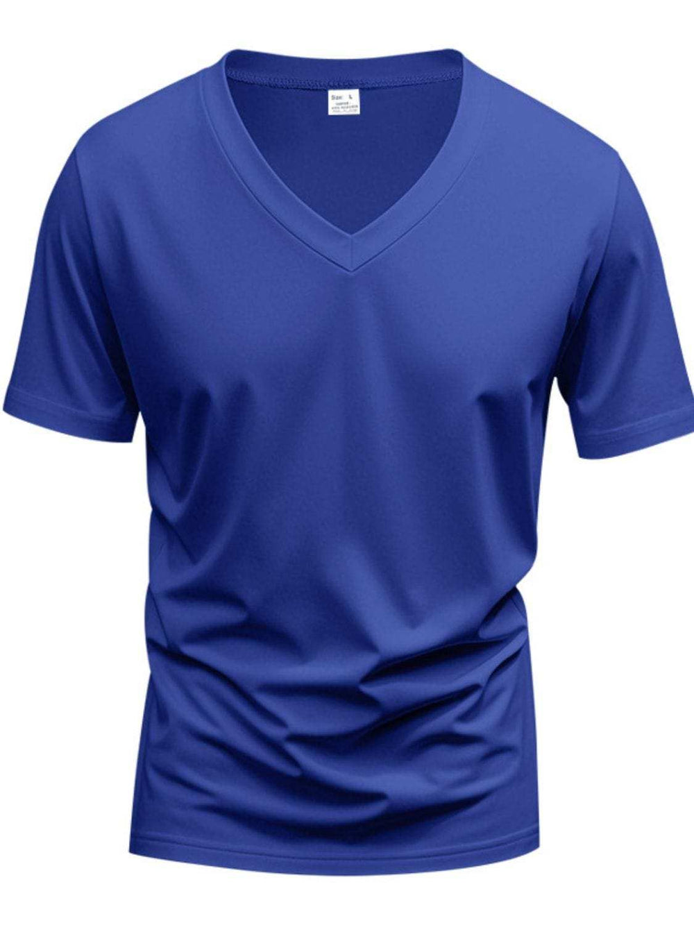 Men's Full Size V-Neck Short Sleeve T-Shirt Plus Size - Trendsi - Flyclothing LLC