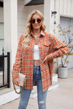 Plaid Button Up Long Sleeve Shirt - Trendsi - Flyclothing LLC