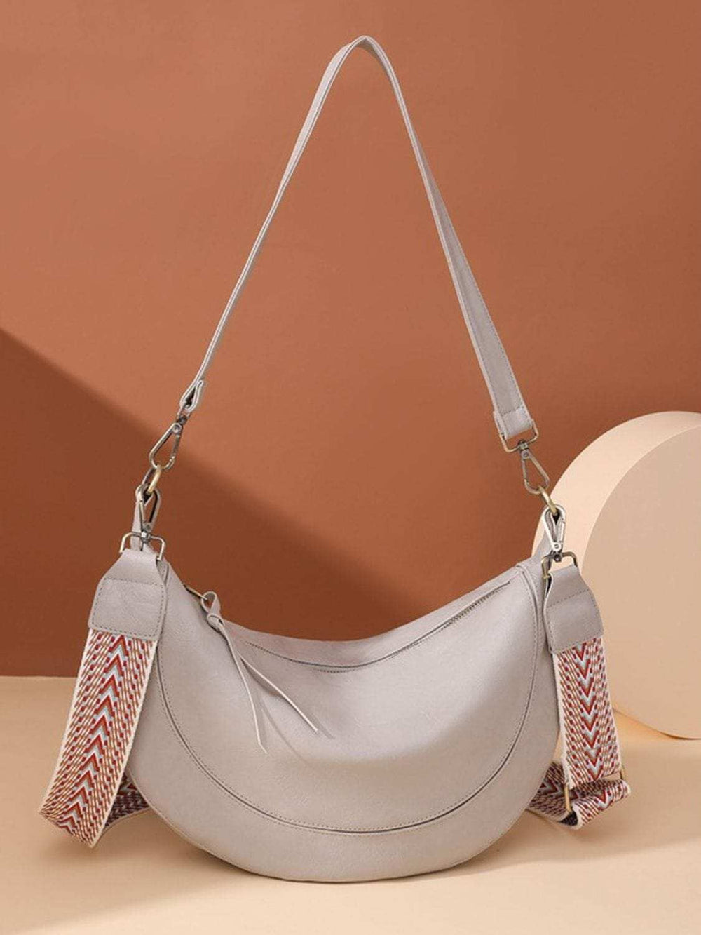 PU Leather Removable Strap Crossbody Bag - Trendsi - Flyclothing LLC