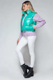 Snobbish Zip Up Turtleneck Shiny Quilted Vest - Trendsi - Flyclothing LLC