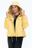 How Dare U Drawstring Hem PU Leather Zip Up Jacket - Trendsi - Flyclothing LLC