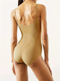 Seamless Scoop Neck Spaghetti Strap Shaping Bodysuit - Trendsi - Flyclothing LLC