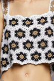 POL Handmade Crochet Floral Square Neck Cropped Cami - Trendsi - Flyclothing LLC