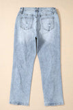 Distressed High Waist Jeans - Trendsi - Flyclothing LLC