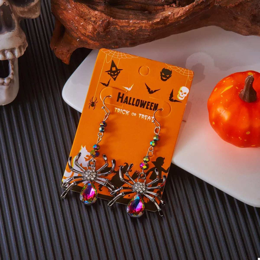 Halloween Spider Dangle Earrings - Trendsi - Flyclothing LLC