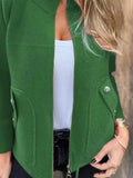 Full Size Textured Knit Zip Up Outerwear Plus Size - Trendsi - Flyclothing LLC