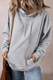 Drawstring Pocketed Long Sleeve Hoodie - Trendsi - Flyclothing LLC