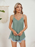 Florira Cutout Eyelet Tank - Trendsi - Flyclothing LLC