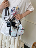Printed Bow Shoulder Bag - Trendsi - Flyclothing LLC