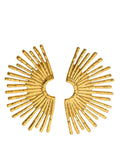 18K Gold-Plated Stainless Steel Sunburst Earrings - Trendsi - Flyclothing LLC