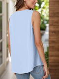 Full Size Ruched V-Neck Tank - Trendsi - Flyclothing LLC