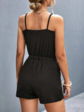 Scoop Neck Romper with Pockets - Trendsi - Flyclothing LLC