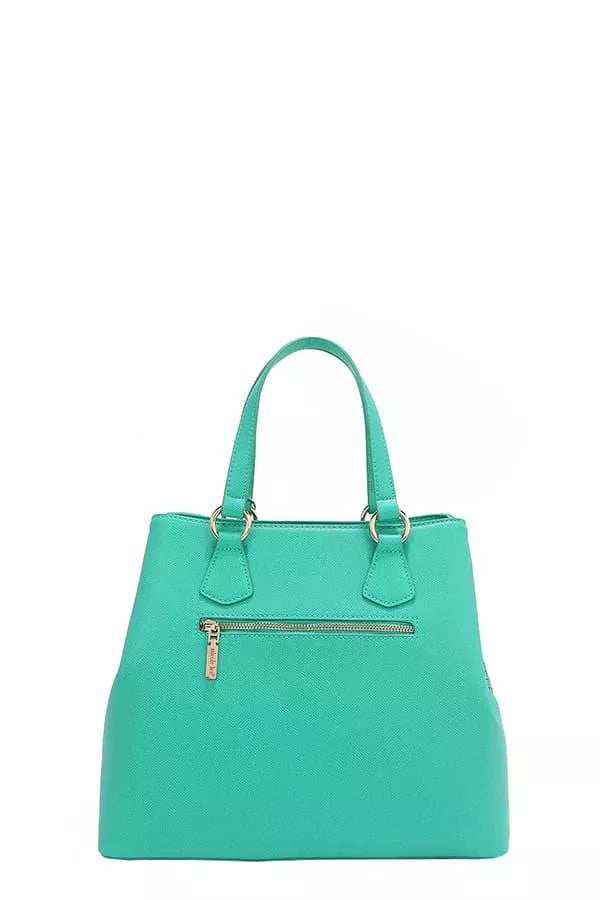 Nicole Lee USA Monogram Pattern Handbag with Rhinestones Decor - Trendsi - Flyclothing LLC