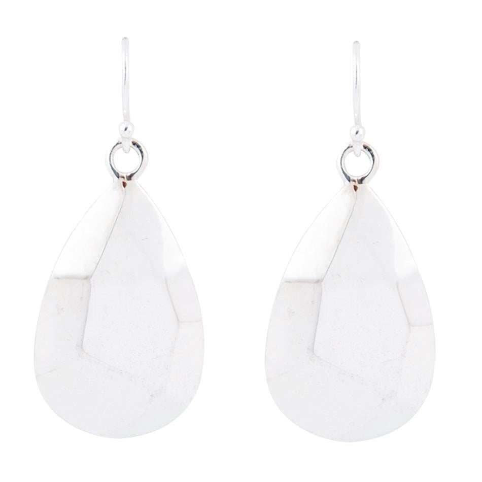 Faceted Sterling Silver Drop Earrings - Barse Jewelry - Flyclothing LLC