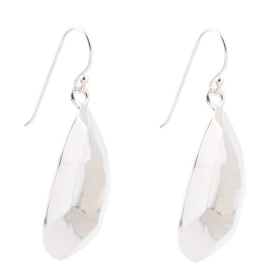 Faceted Sterling Silver Drop Earrings - Barse Jewelry - Flyclothing LLC