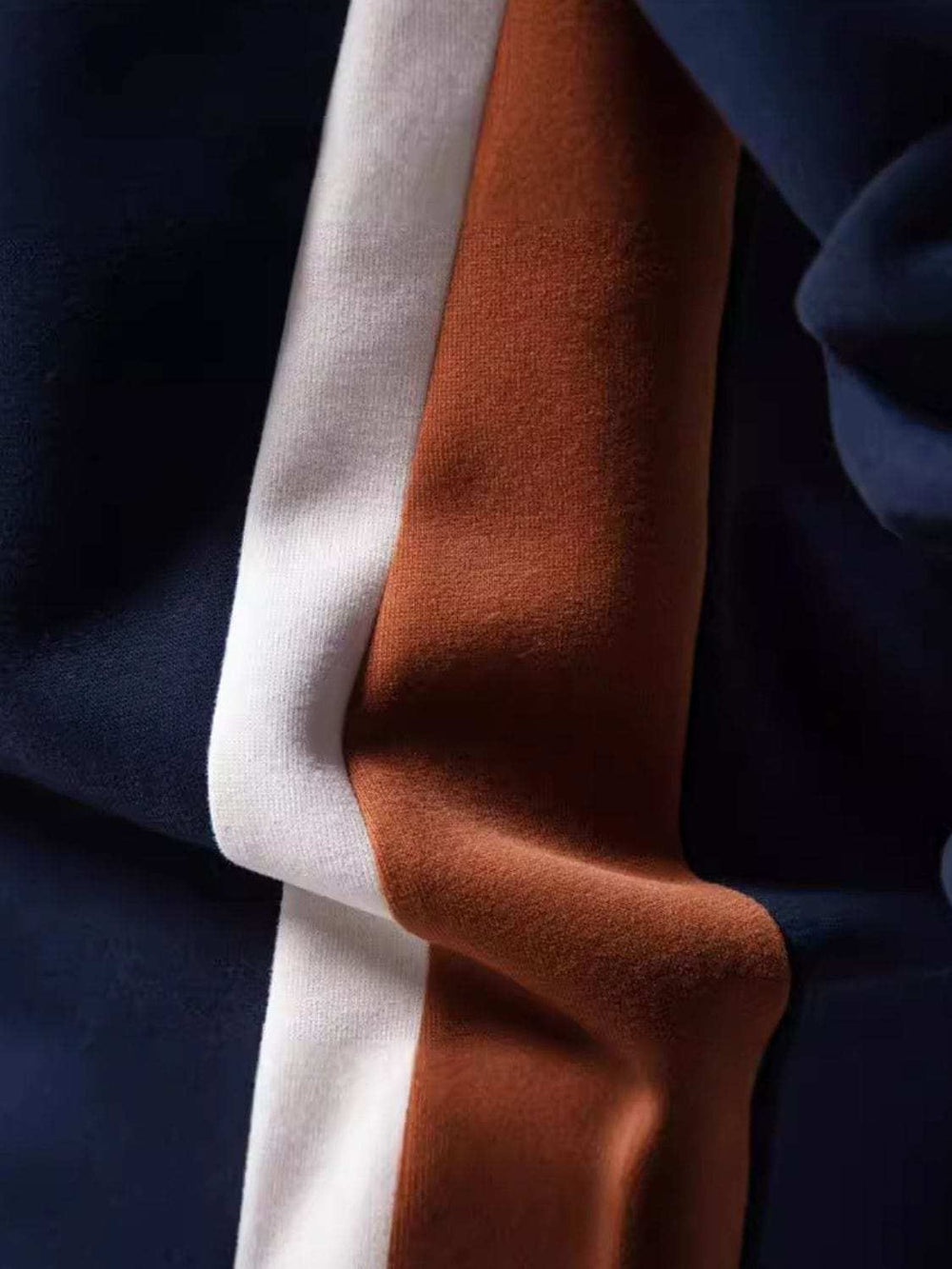 Men's Side Striped Contrast Round Neck Sweatshirt - Trendsi - Flyclothing LLC