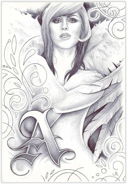 Black Market Art Company Fallen Angel Print - Black Market Art Company - Flyclothing LLC