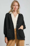 Umgee Button-Up Jacquard Cardigan - Trendsi - Flyclothing LLC