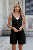 V-Neck Adjustable Strap Romper - Trendsi - Flyclothing LLC