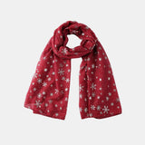 Thermal Snowflakes Polyester Scarf - Trendsi - Flyclothing LLC
