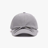 Tied Bow Cotton Baseball Cap - Trendsi - Flyclothing LLC