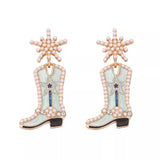 Cowgirl Boot Dangle Earrings - Trendsi - Flyclothing LLC