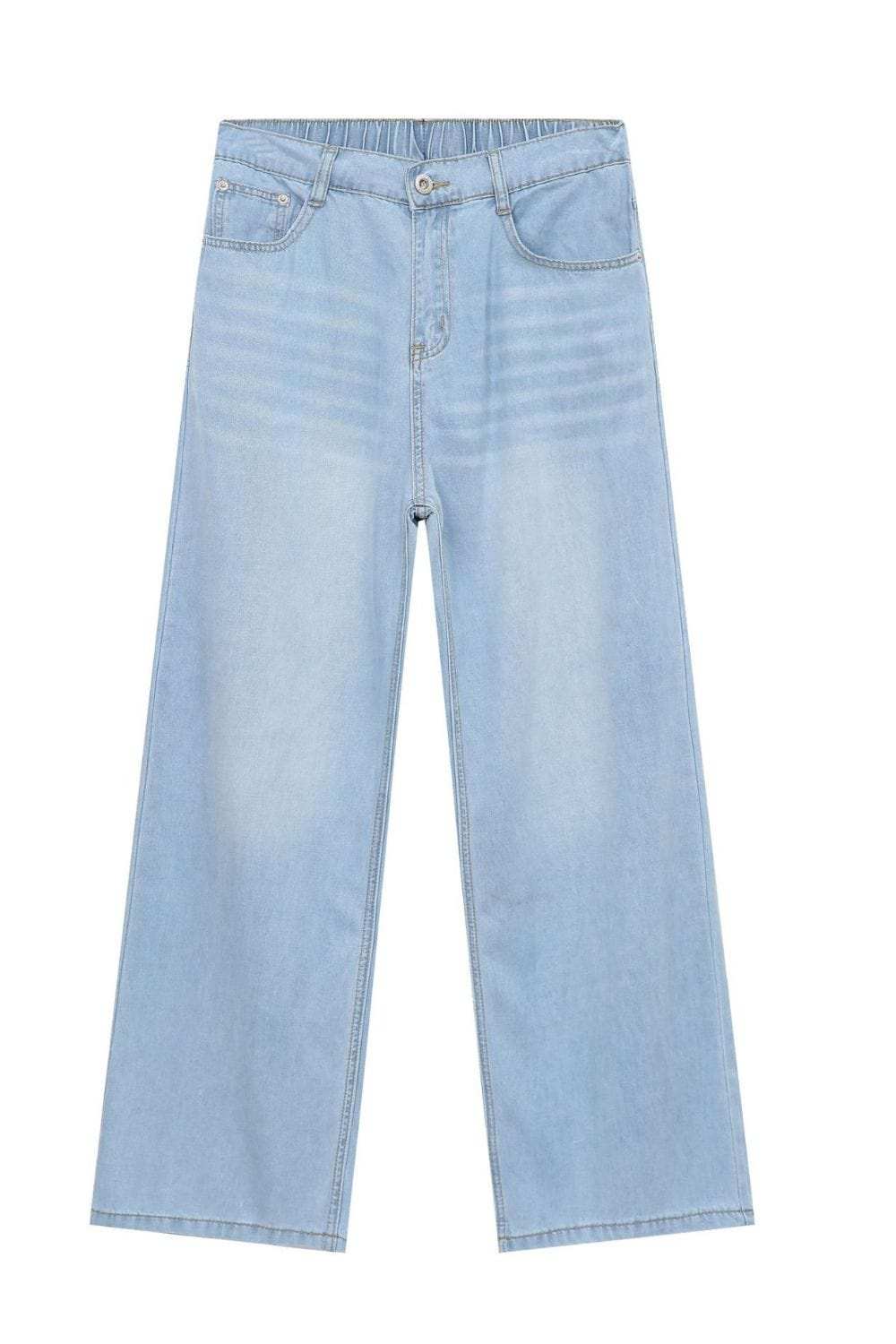 Men's Mid Rise Jeans with Pockets - Trendsi - Flyclothing LLC