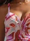 Printed Sweetheart Neck Spaghetti Strap One-Piece Swimwear - Trendsi - Flyclothing LLC