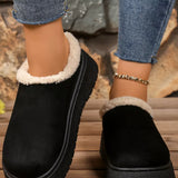 Plush Lined Platform Boots - Trendsi - Flyclothing LLC