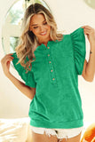 BiBi Mineral Washed Terry Top - Trendsi - Flyclothing LLC