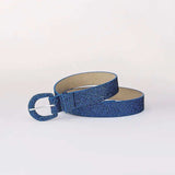 Sequin PU Leather Belt - Trendsi - Flyclothing LLC