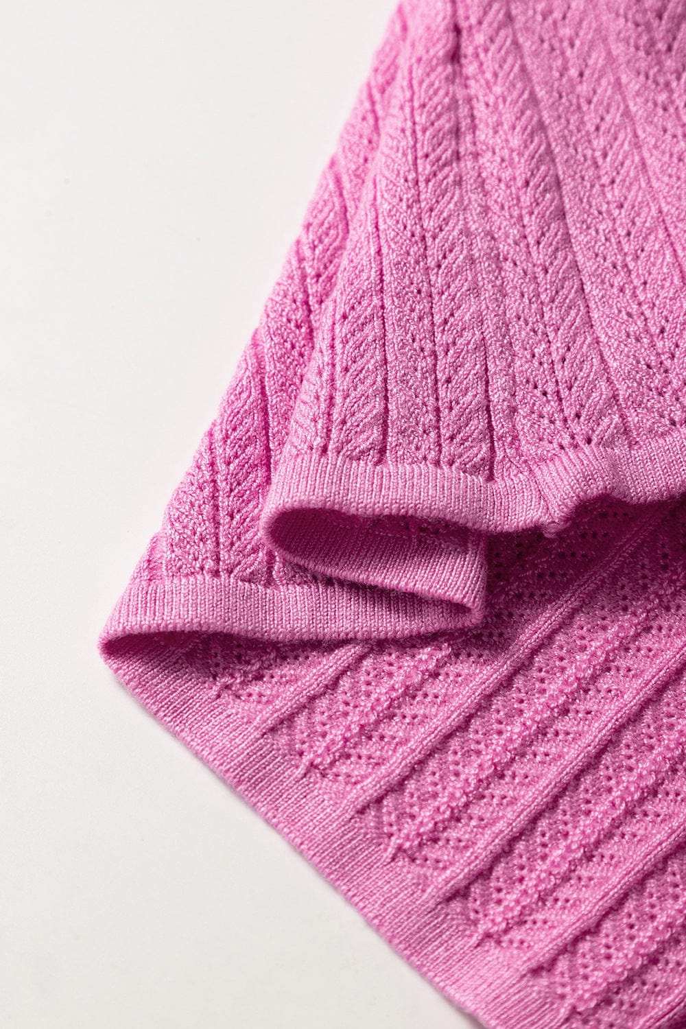 Textured Square Neck Half Sleeve Top - Trendsi - Flyclothing LLC