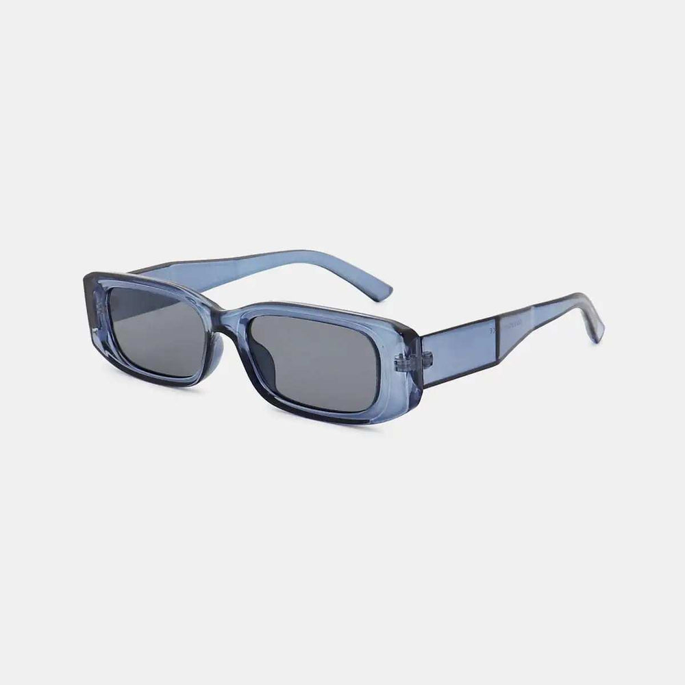 Polycarbonate Frame Rectangle Sunglasses - Trendsi - Flyclothing LLC