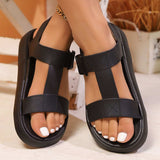 Open Toe Platform Sandals - Trendsi - Flyclothing LLC