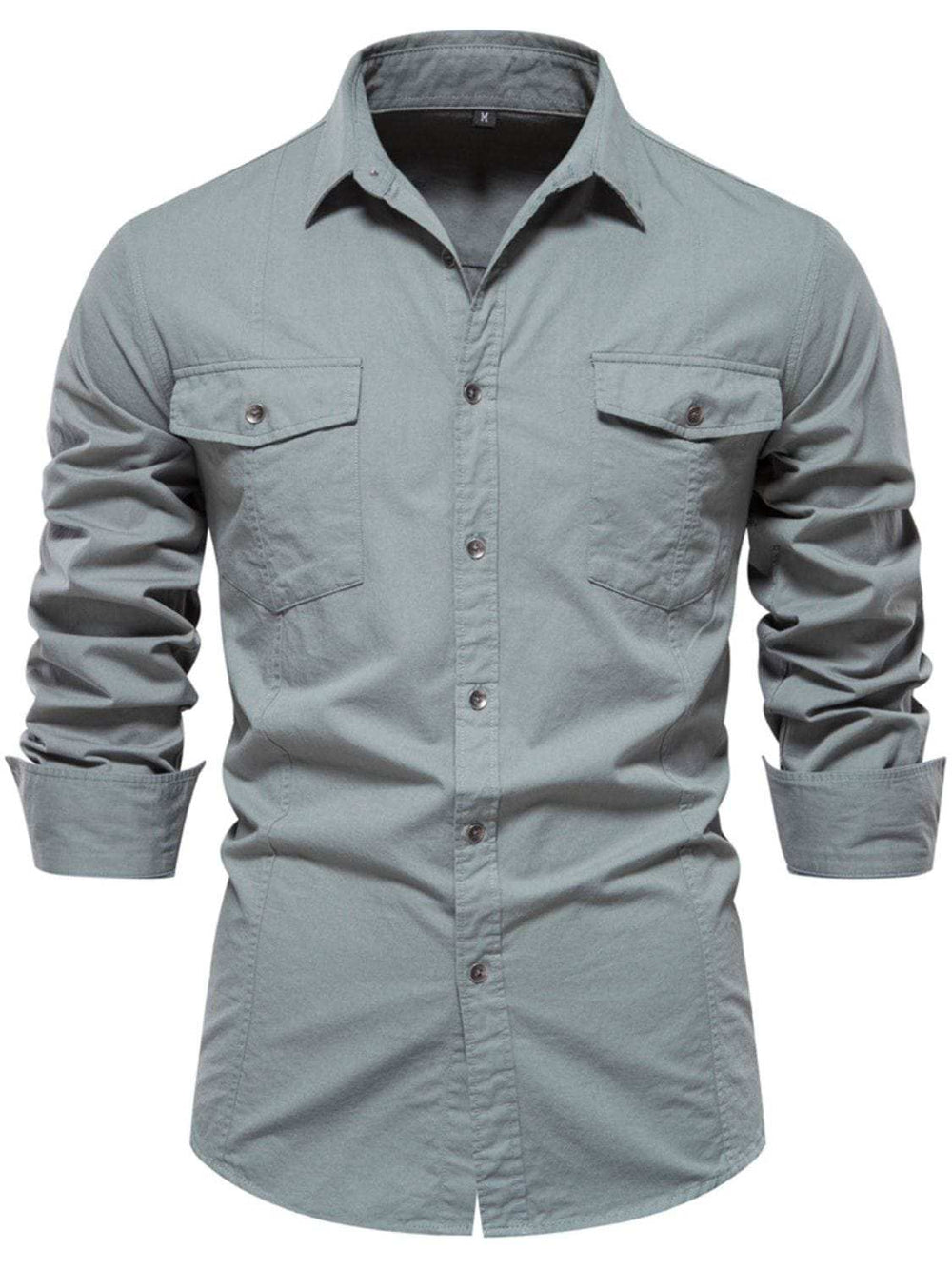 Men's Button Down Collared Neck Shirt - Trendsi - Flyclothing LLC