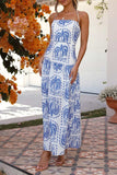Printed Halter Neck Maxi Dress - Trendsi - Flyclothing LLC