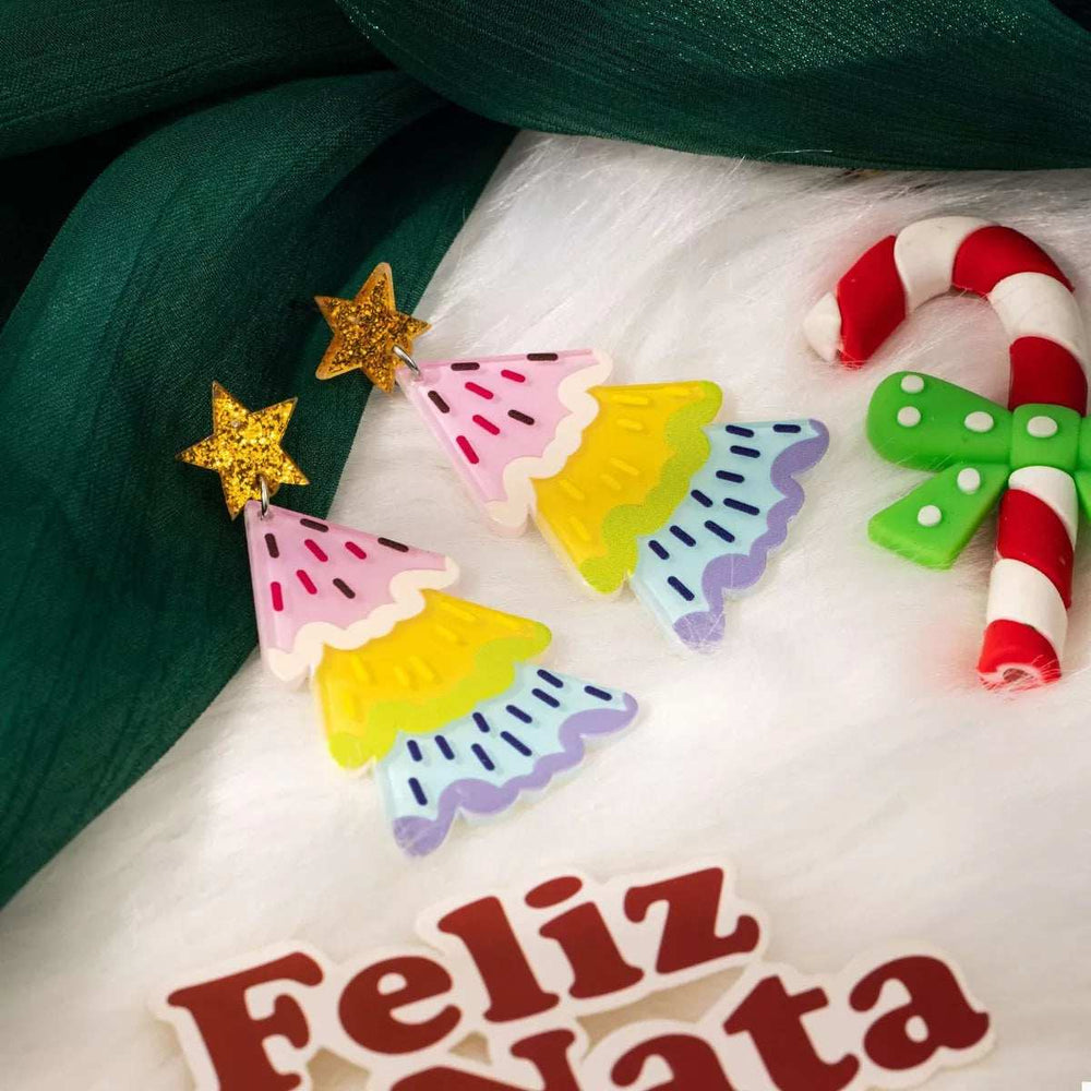 Christmas Tree Dangle Earrings - Trendsi - Flyclothing LLC