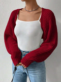 Honey Open Front Long Sleeve Cropped Cardigan - Trendsi - Flyclothing LLC