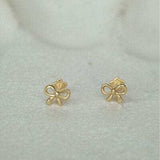 Copper Bow Stud Earrings - Trendsi - Flyclothing LLC