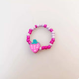 Colorful Fruit Charm Beaded Ring - Trendsi - Flyclothing LLC