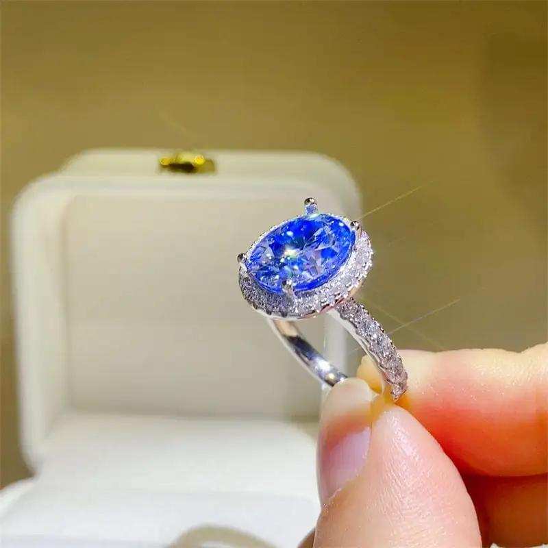 5 Carat Moissanite 925 Sterling Silver Ring - Trendsi - Flyclothing LLC