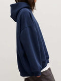 Pocketed Dropped Shoulder Long Sleeve Hoodie - Trendsi - Flyclothing LLC