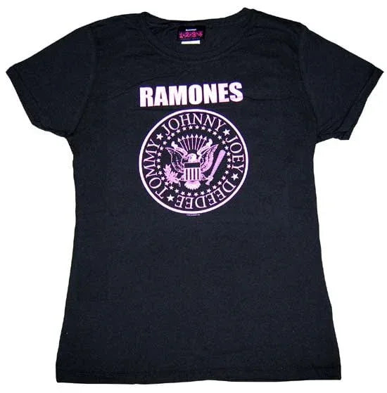 Ramones Purple Presidential Logo Tee - Ramones - Flyclothing LLC