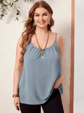 Plus Size Scoop Neck Cami - Trendsi - Flyclothing LLC
