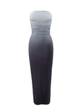 Gradient Tube Bodycon Midi Dress - Trendsi - Flyclothing LLC