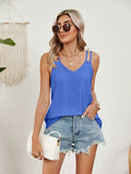 Florira Cutout Eyelet Tank - Trendsi - Flyclothing LLC
