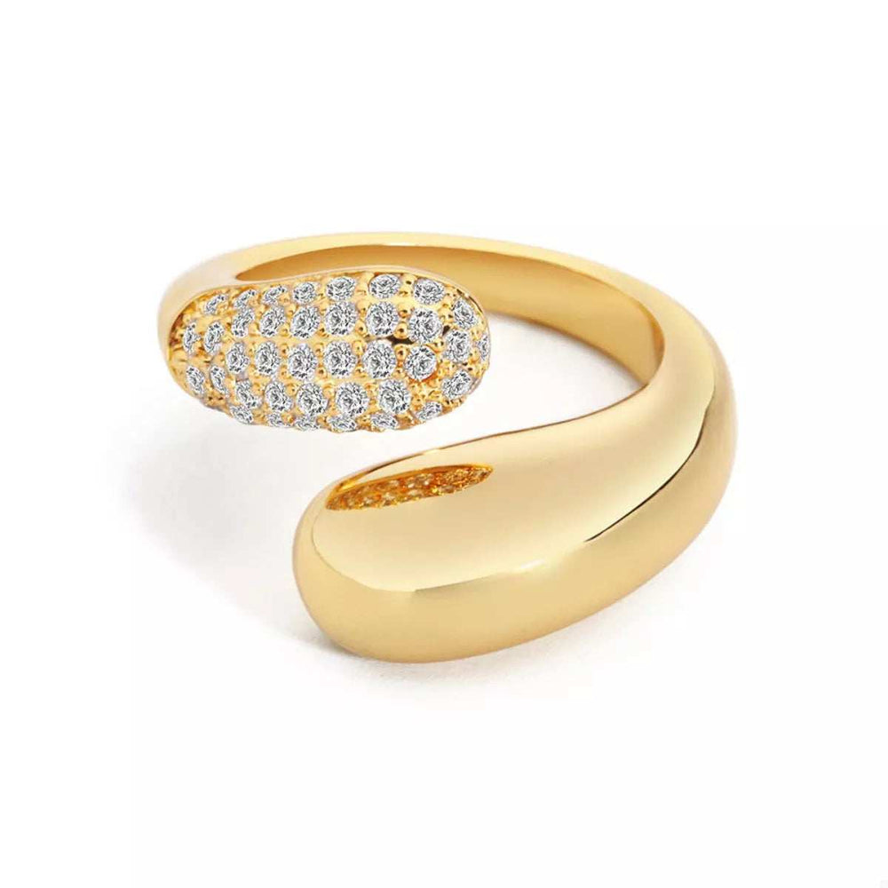 18K Gold-Plated Open Ring - Trendsi - Flyclothing LLC
