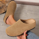 Round Toe Flats Slip-Ons - Trendsi - Flyclothing LLC